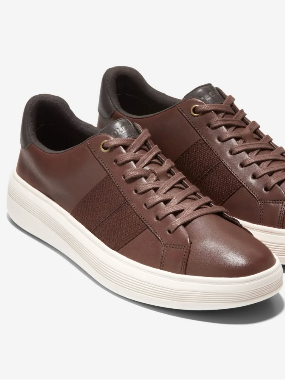 NEW Cole Haan Size 9 Dark Coffee and Birch Grand Crosscourt Premier Sneaker